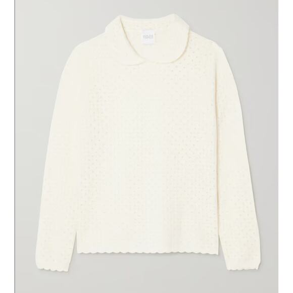 Madeleine Thompson X Leith Nipigon Odile 100% Cashmere Scallop M Sweater Set - Picture 2 of 12